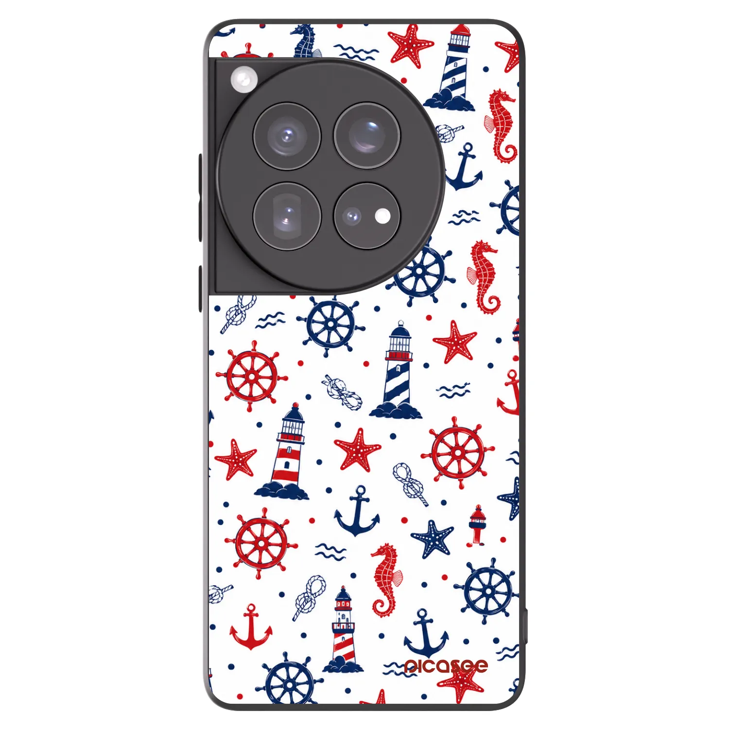 Picasee silikonowe czarne etui na OnePlus 12 5G - Sailor Vibes