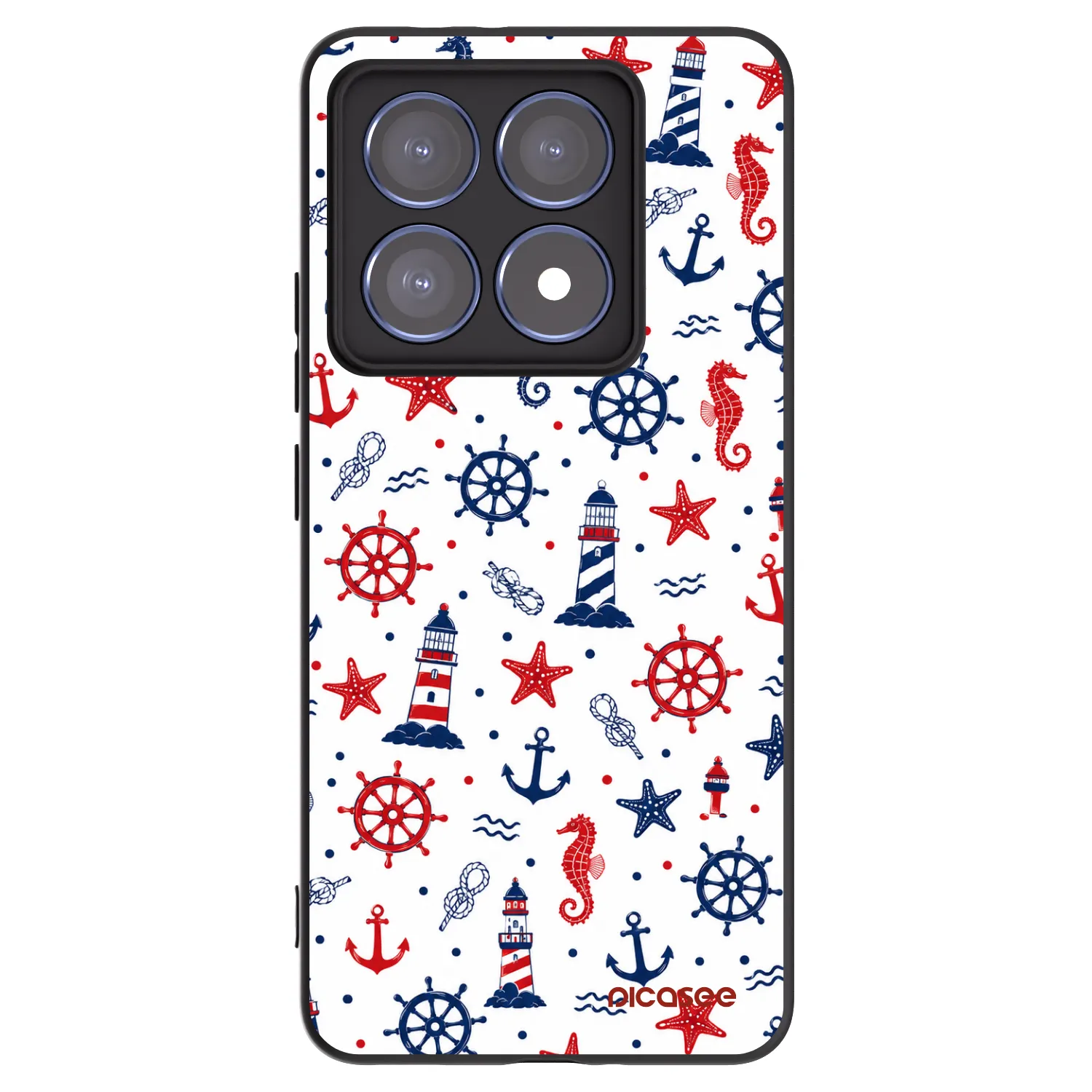 Picasee silikonowe czarne etui na Xiaomi 14T Pro - Sailor Vibes