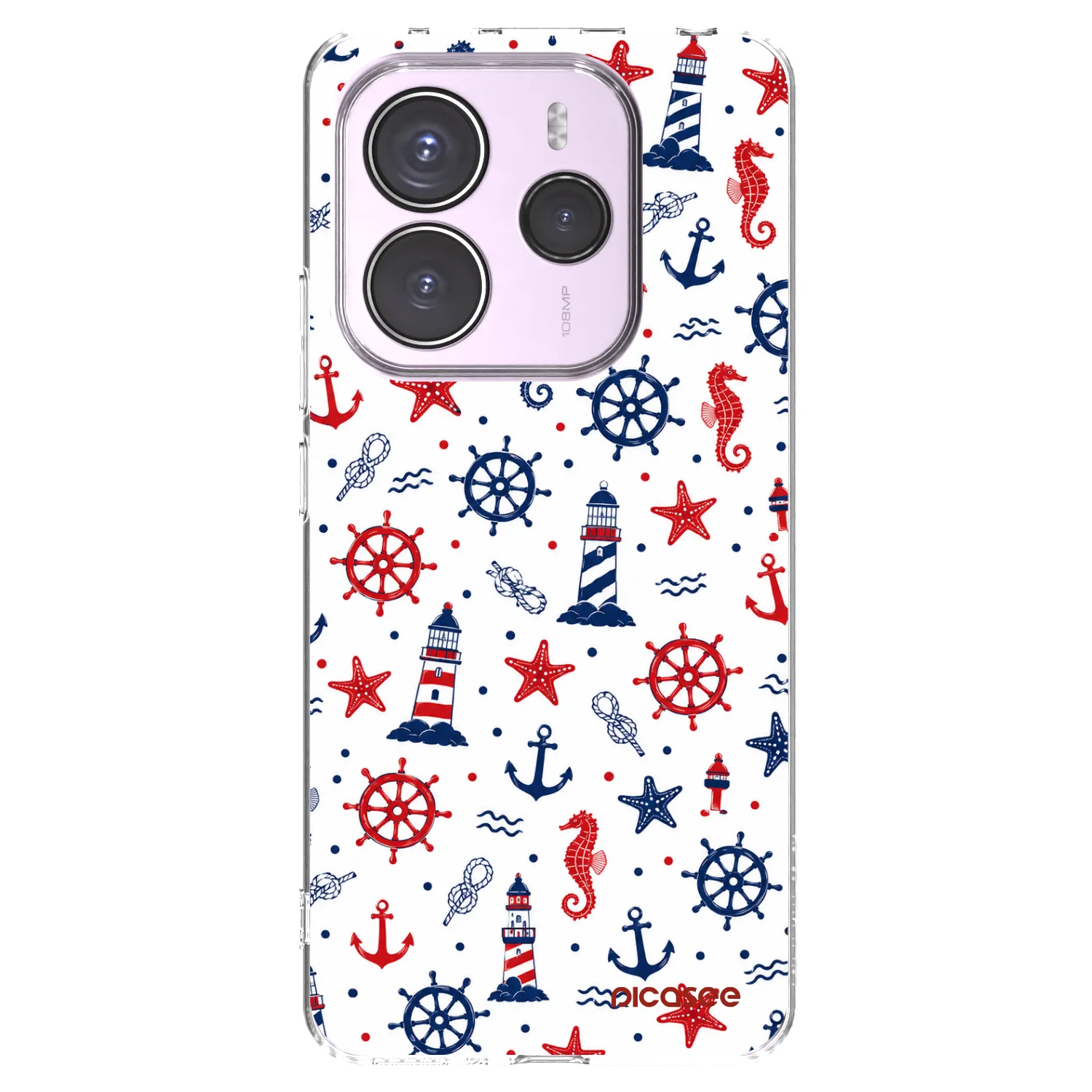 Picasee silikonowe przeźroczyste etui na Xiaomi Redmi Note 14 5G - Sailor Vibes