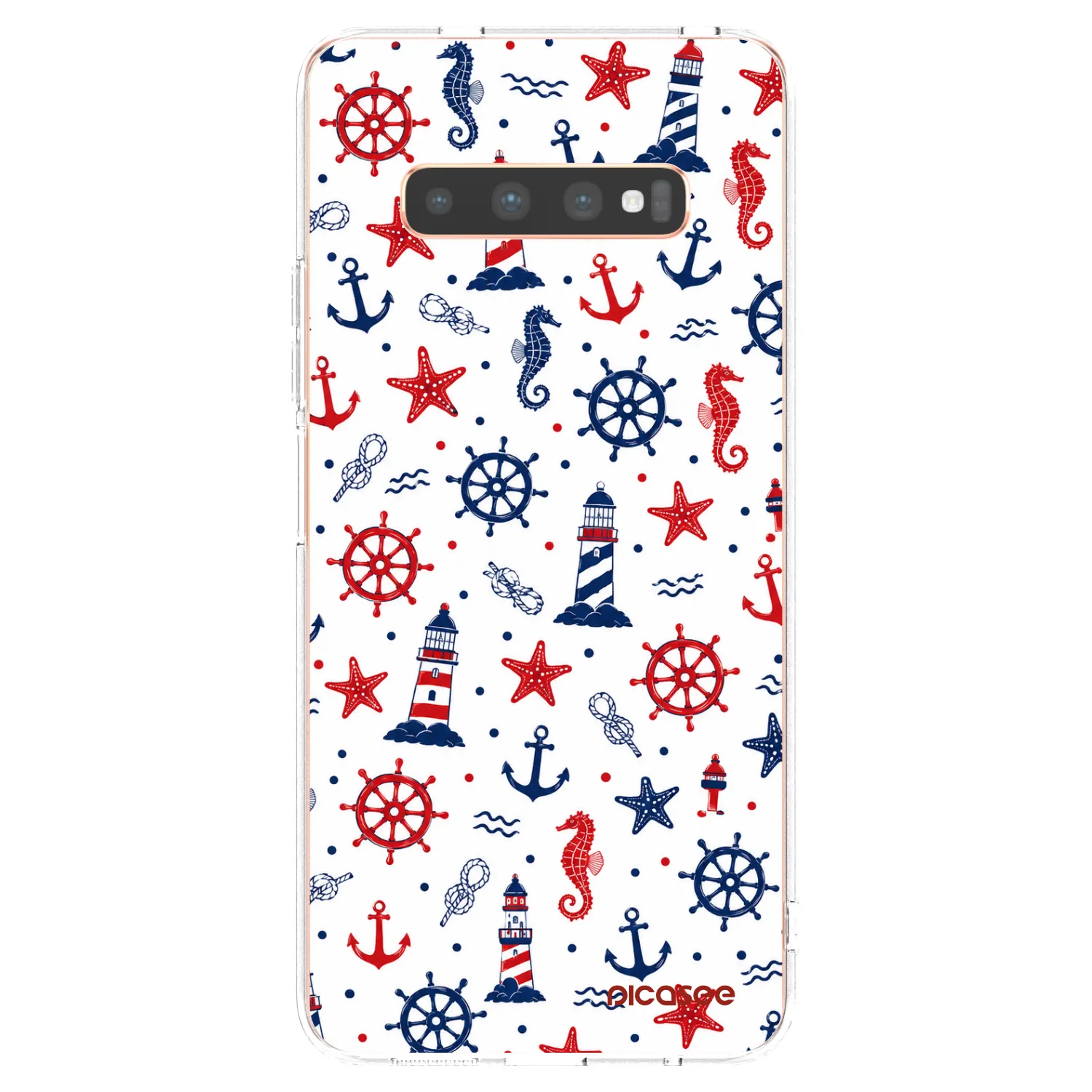 Picasee silikonowe przeźroczyste etui na Samsung Galaxy S10 Plus G975 - Sailor Vibes