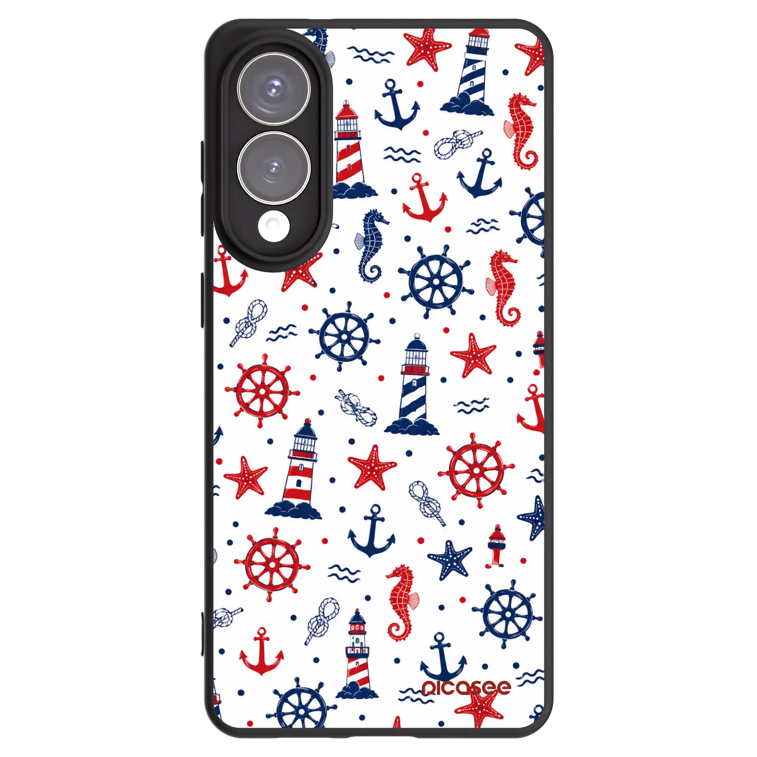 Picasee silikonowe czarne etui na Samsung Galaxy S25 Edge 5G - Sailor Vibes