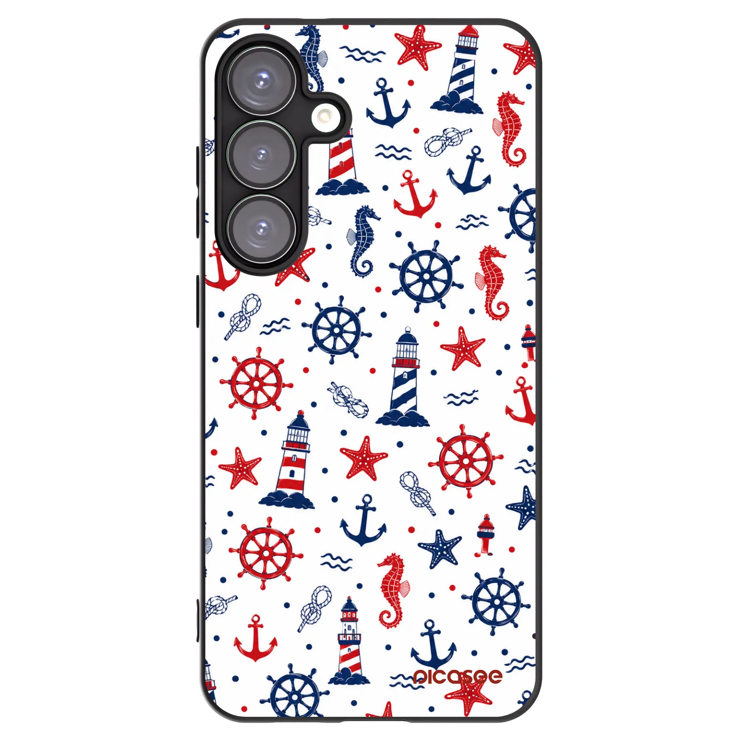 Picasee silikonowe czarne etui na Samsung Galaxy S25+ 5G - Sailor Vibes