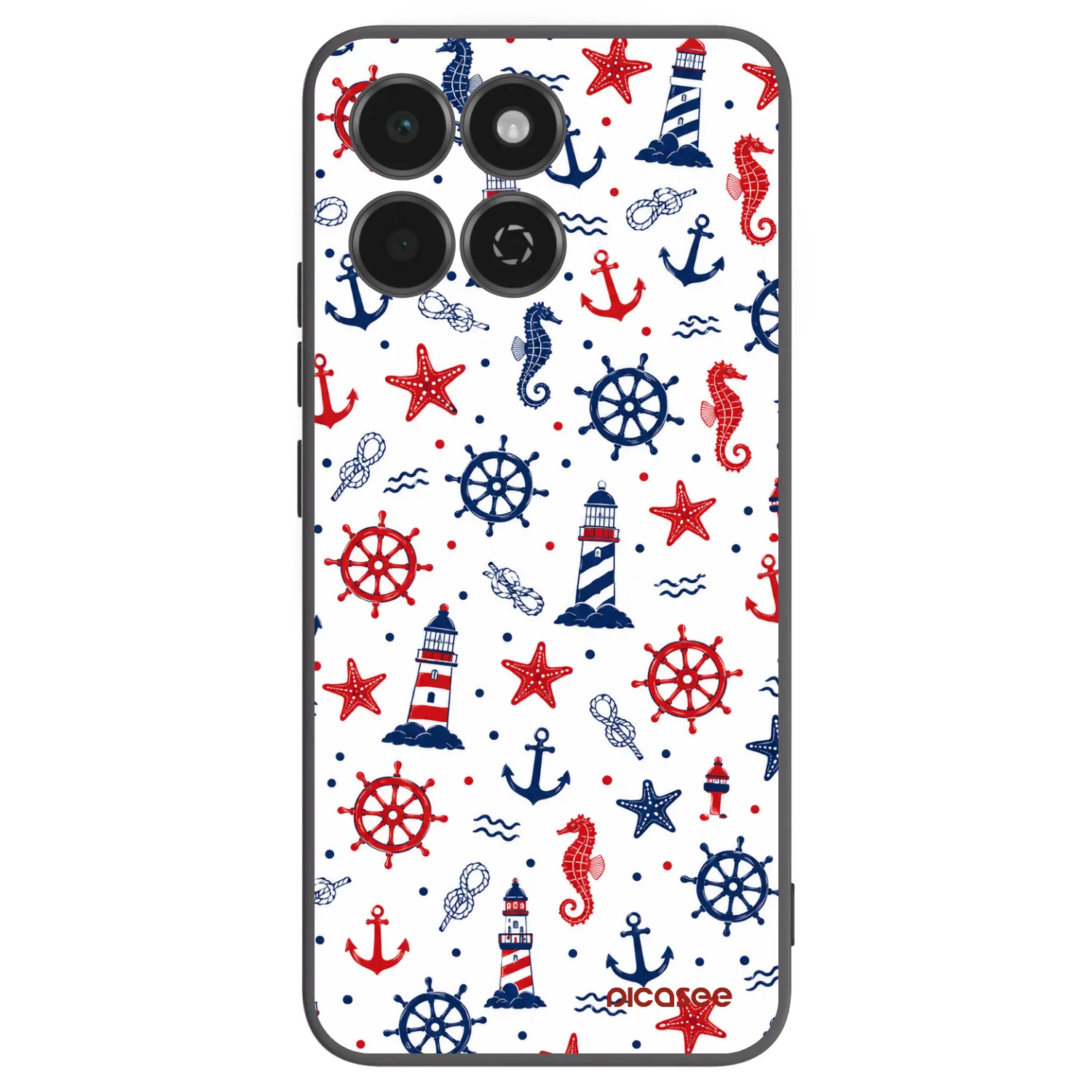 Picasee silikonowe czarne etui na Honor 200 Smart 5G - Sailor Vibes