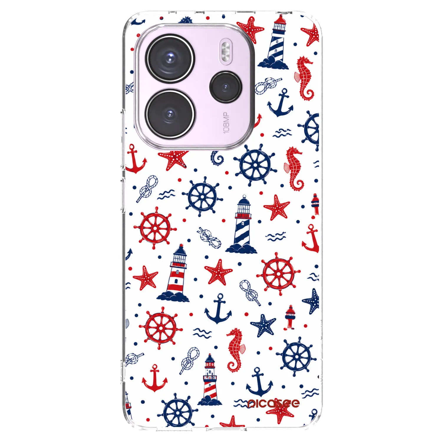 Picasee silikonowe przeźroczyste etui na Xiaomi Redmi Note 14 4G - Sailor Vibes