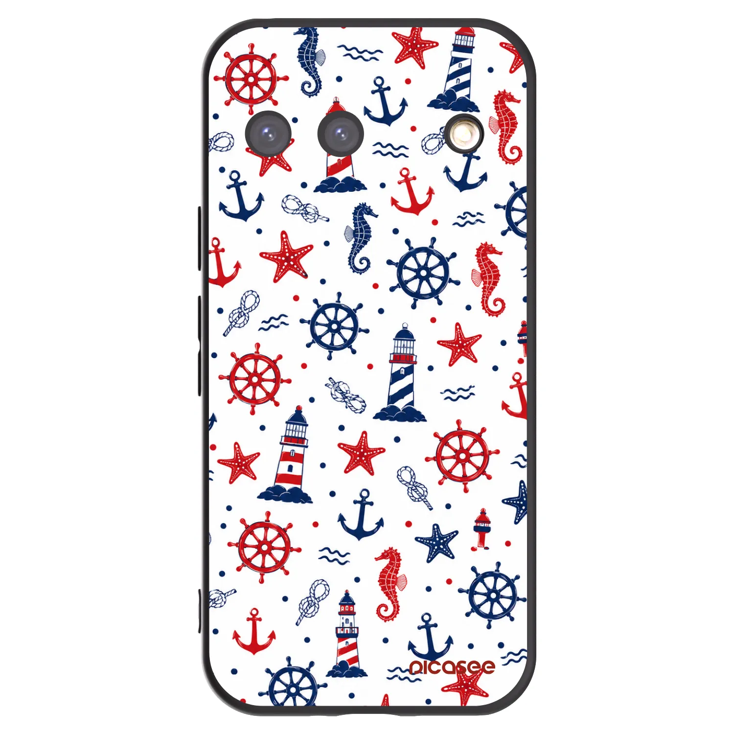 Picasee silikonowe czarne etui na Google Pixel 9 - Sailor Vibes