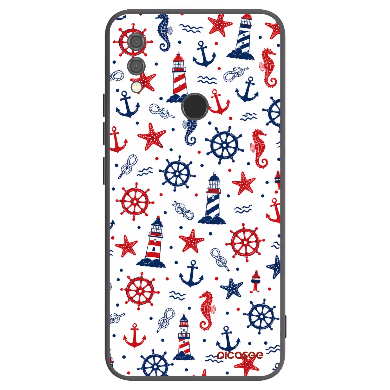 Picasee silikonowe czarne etui na Xiaomi Redmi Note 7 - Sailor Vibes