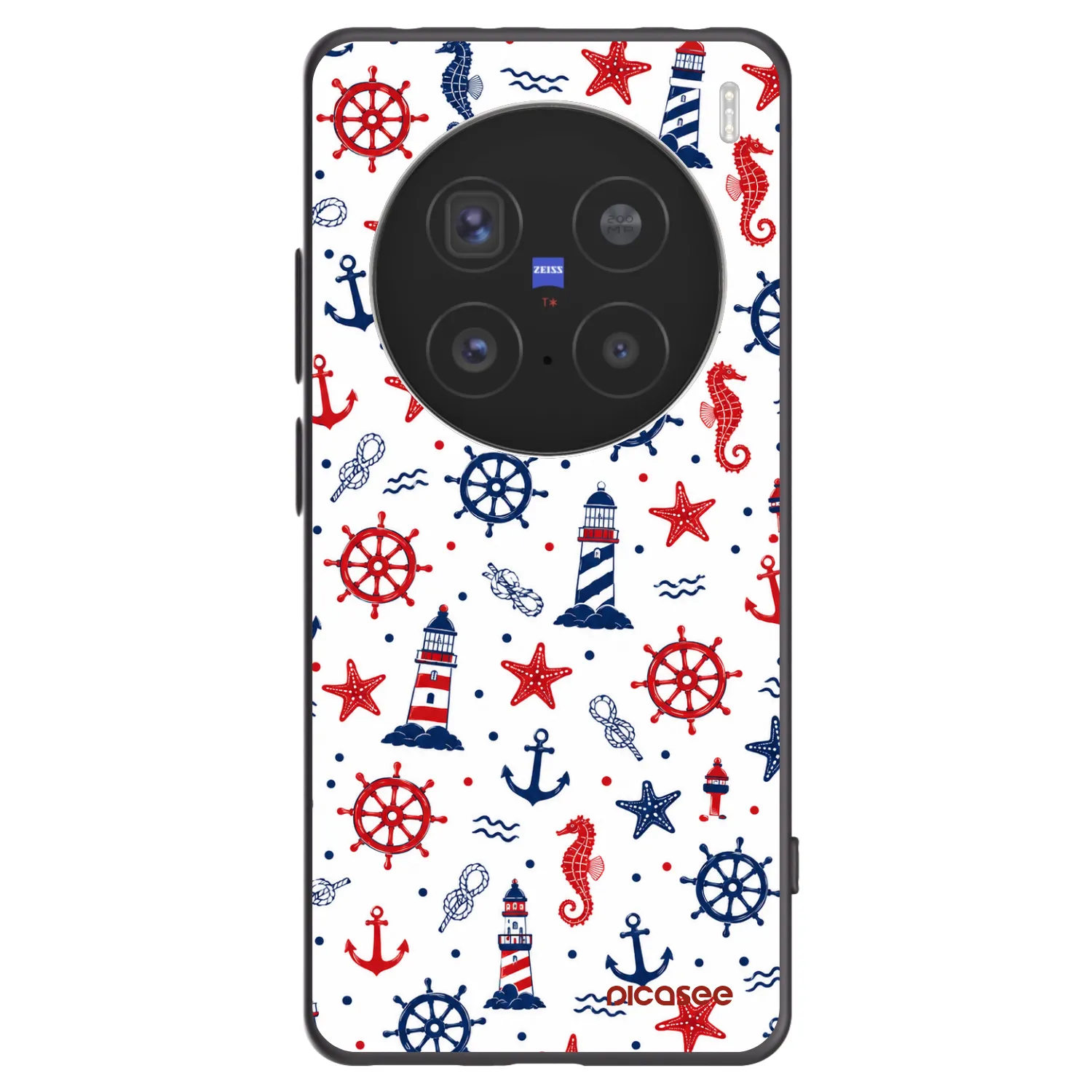 Picasee silikonowe czarne etui na Vivo X200 Pro - Sailor Vibes