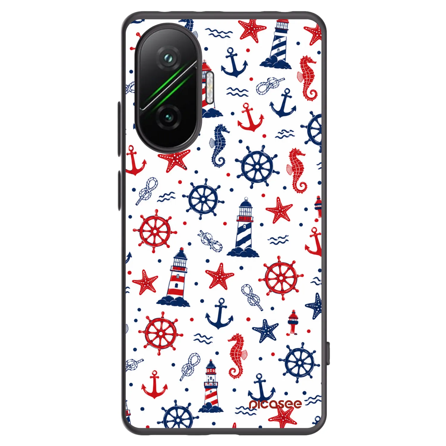 Picasee silikonowe czarne etui na Xiaomi Poco F7 5G - Sailor Vibes