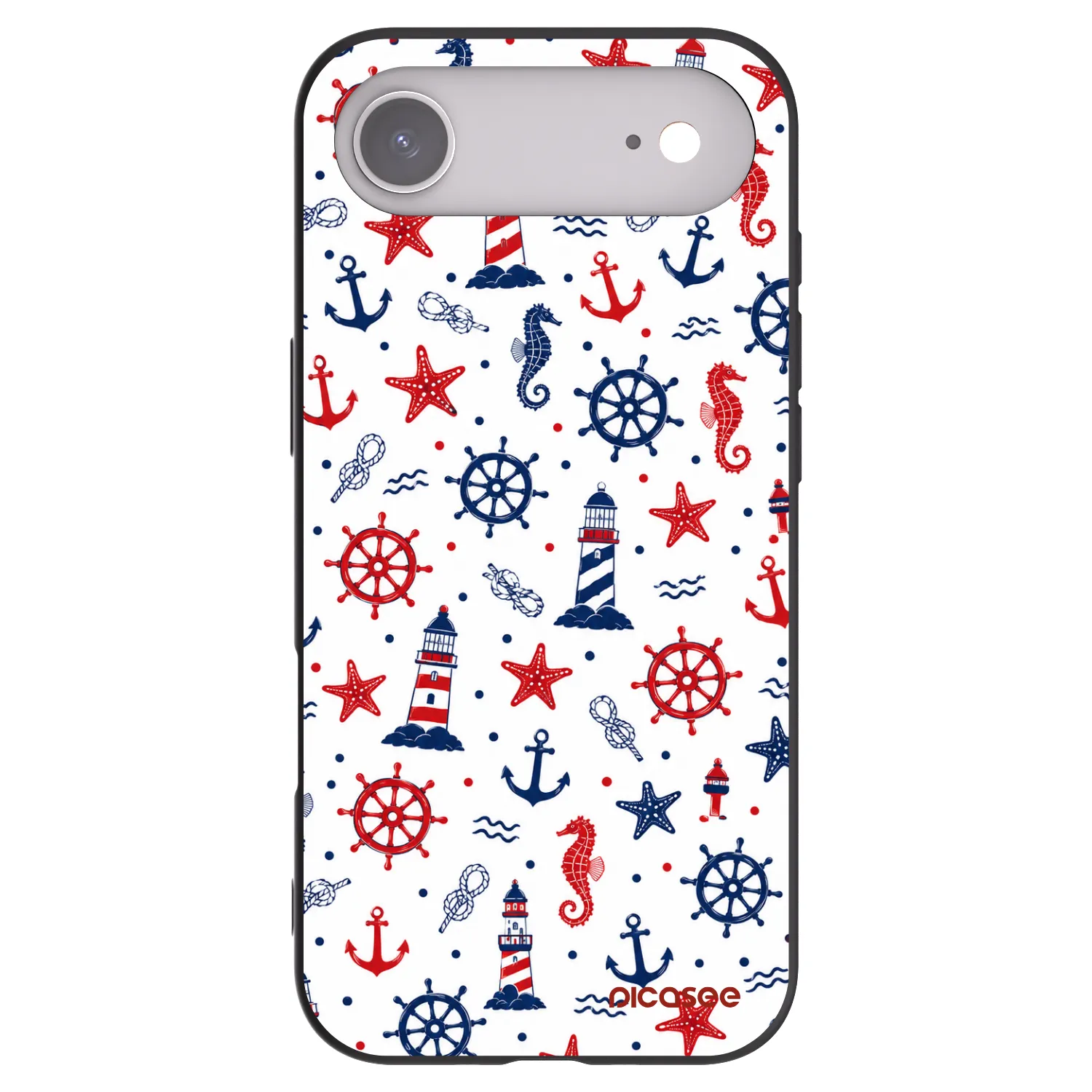 Picasee silikonowe czarne etui na Apple iPhone Air - Sailor Vibes