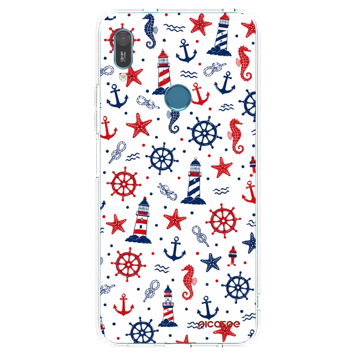 Picasee silikonowe przeźroczyste etui na Huawei Y6 2019 - Sailor Vibes