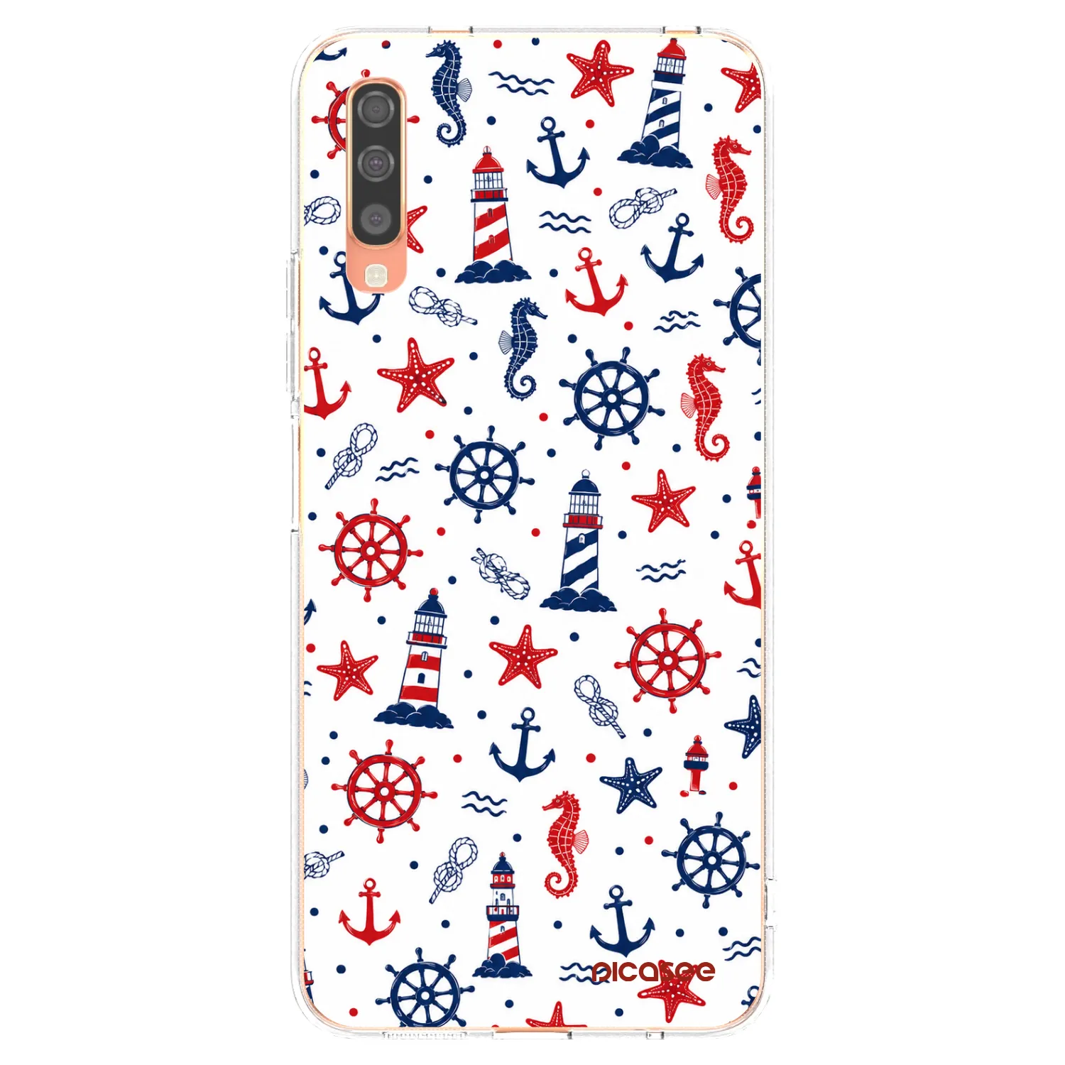 Picasee silikonowe przeźroczyste etui na Samsung Galaxy A70 A705F - Sailor Vibes