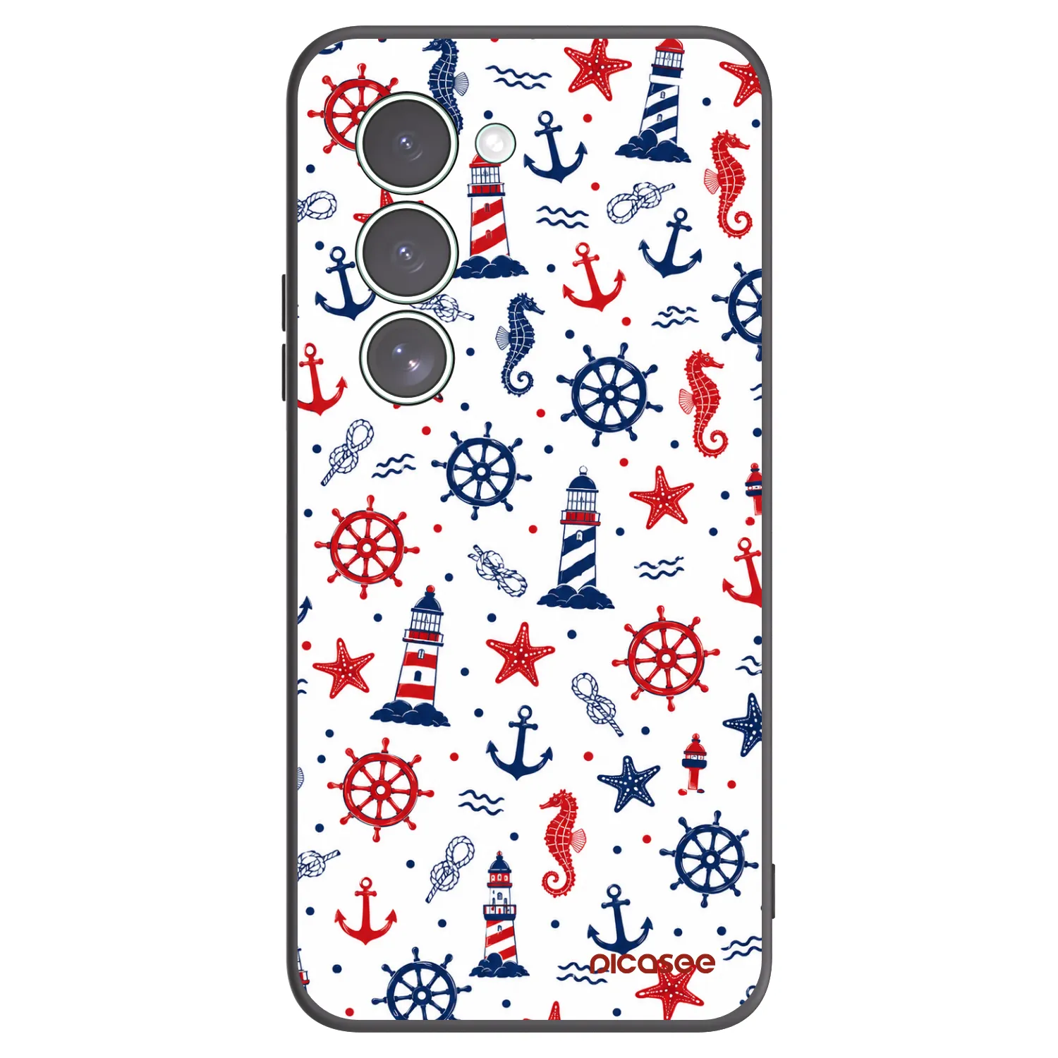 Picasee silikonowe czarne etui na Xiaomi Redmi 15 5G - Sailor Vibes