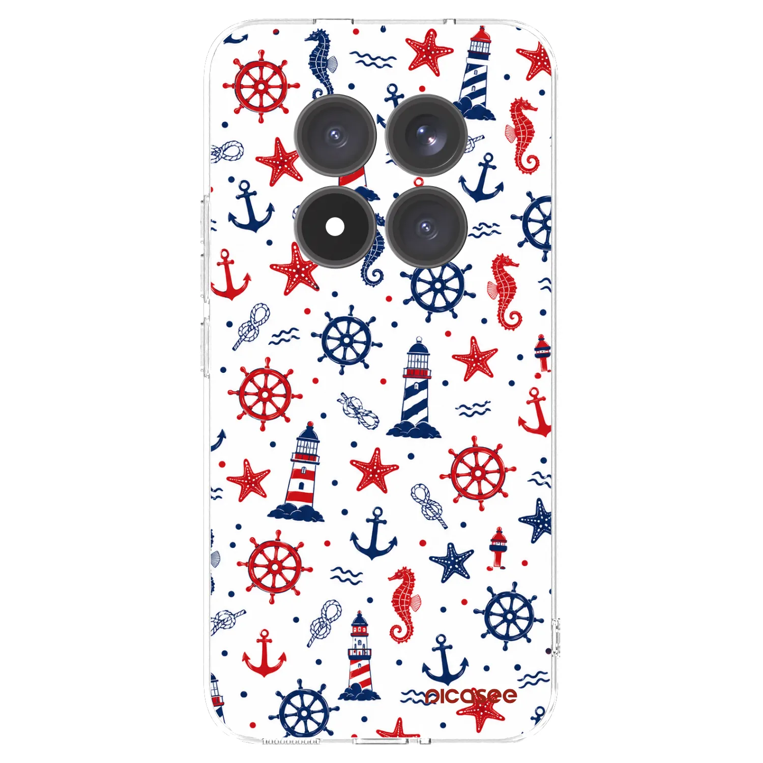 Picasee silikonowe przeźroczyste etui na Xiaomi Redmi Note 15 Pro+ - Sailor Vibes