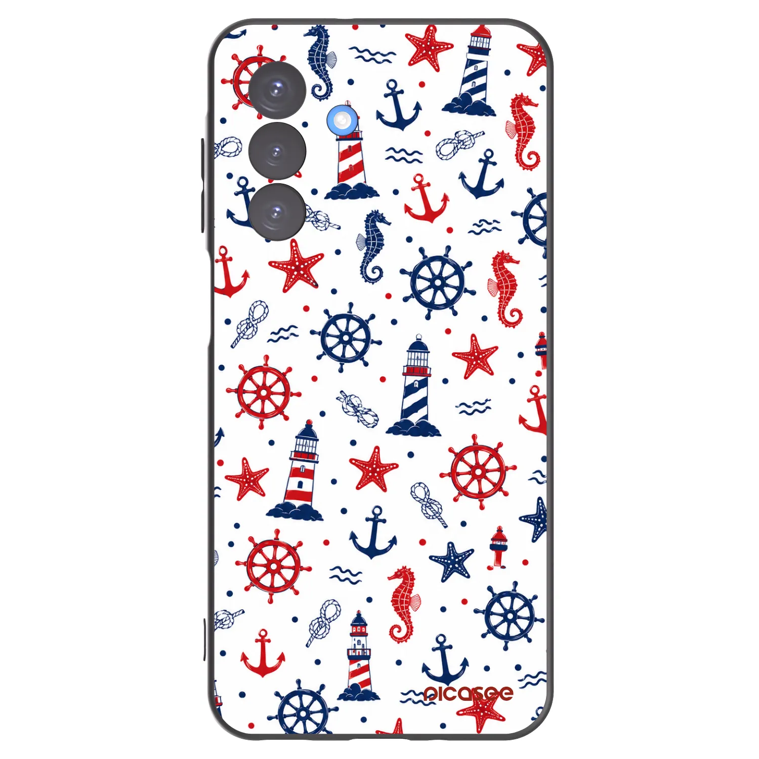 Picasee silikonowe czarne etui na Samsung Galaxy A17 5G - Sailor Vibes