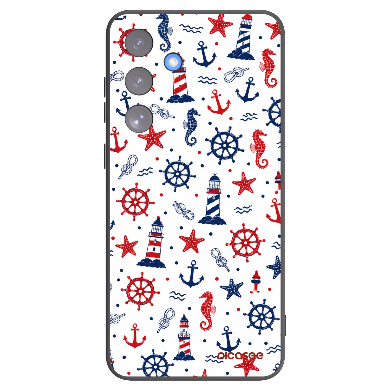 Picasee silikonowe czarne etui na Samsung Galaxy S25 FE 5G - Sailor Vibes