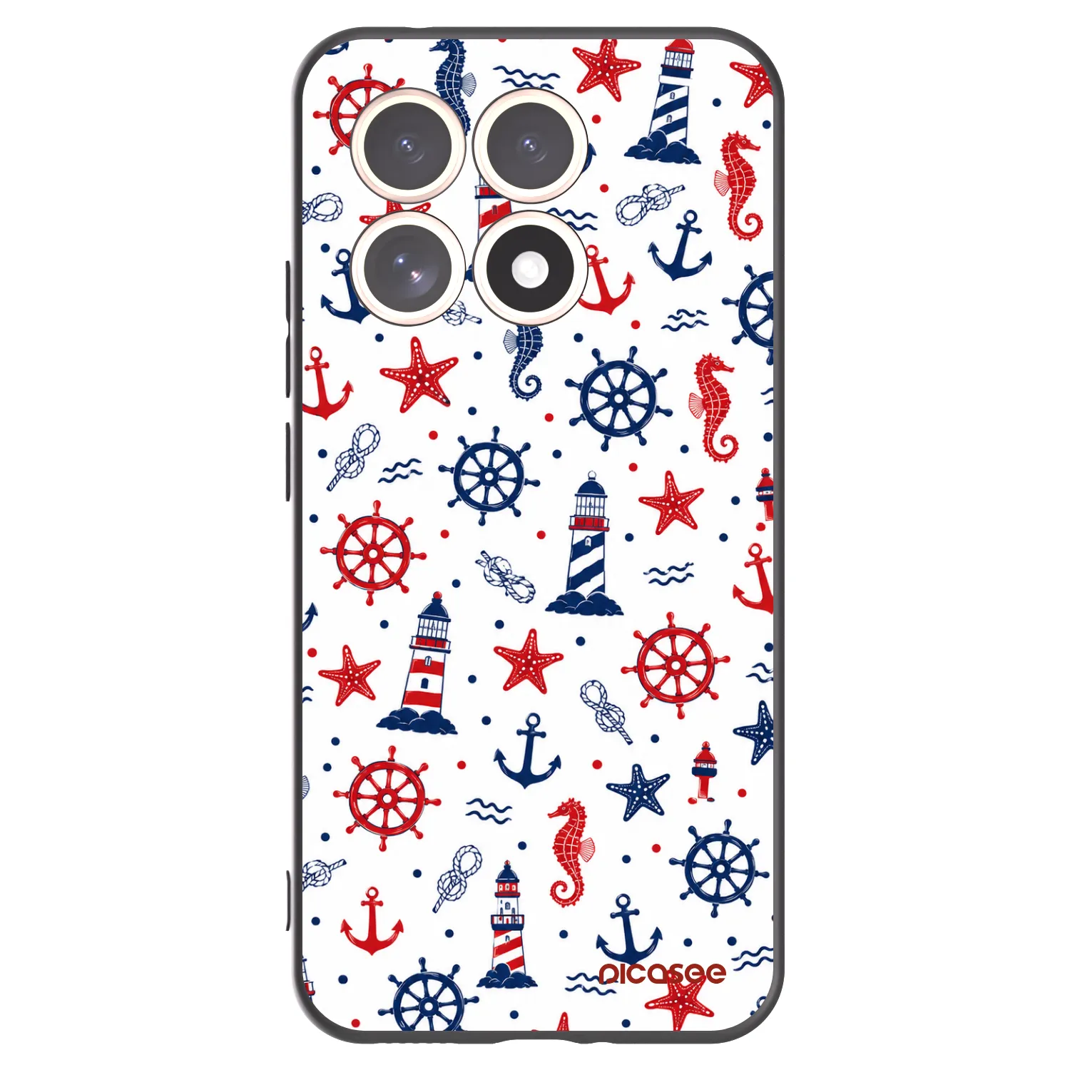 Picasee silikonowe czarne etui na Xiaomi 15T - Sailor Vibes