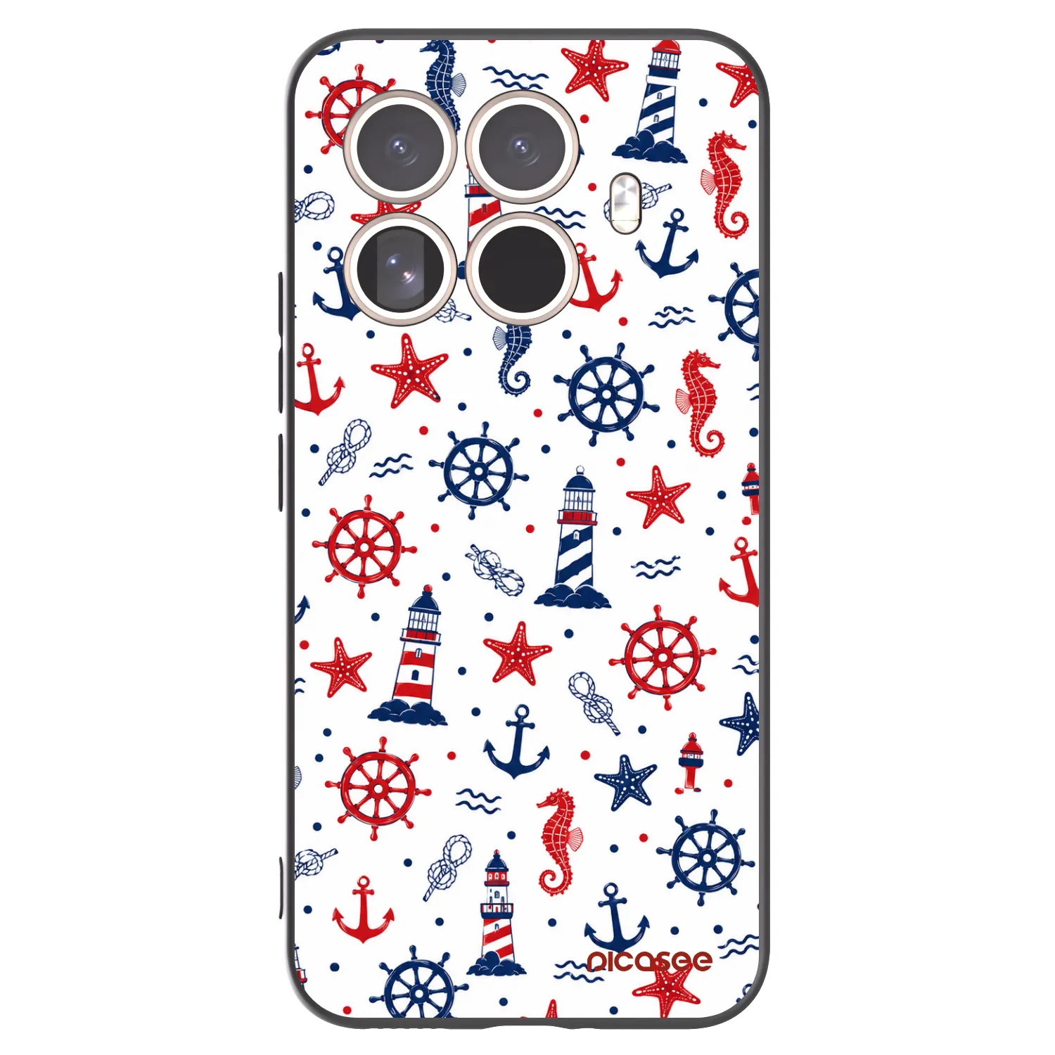 Picasee silikonowe czarne etui na Xiaomi 15T Pro - Sailor Vibes