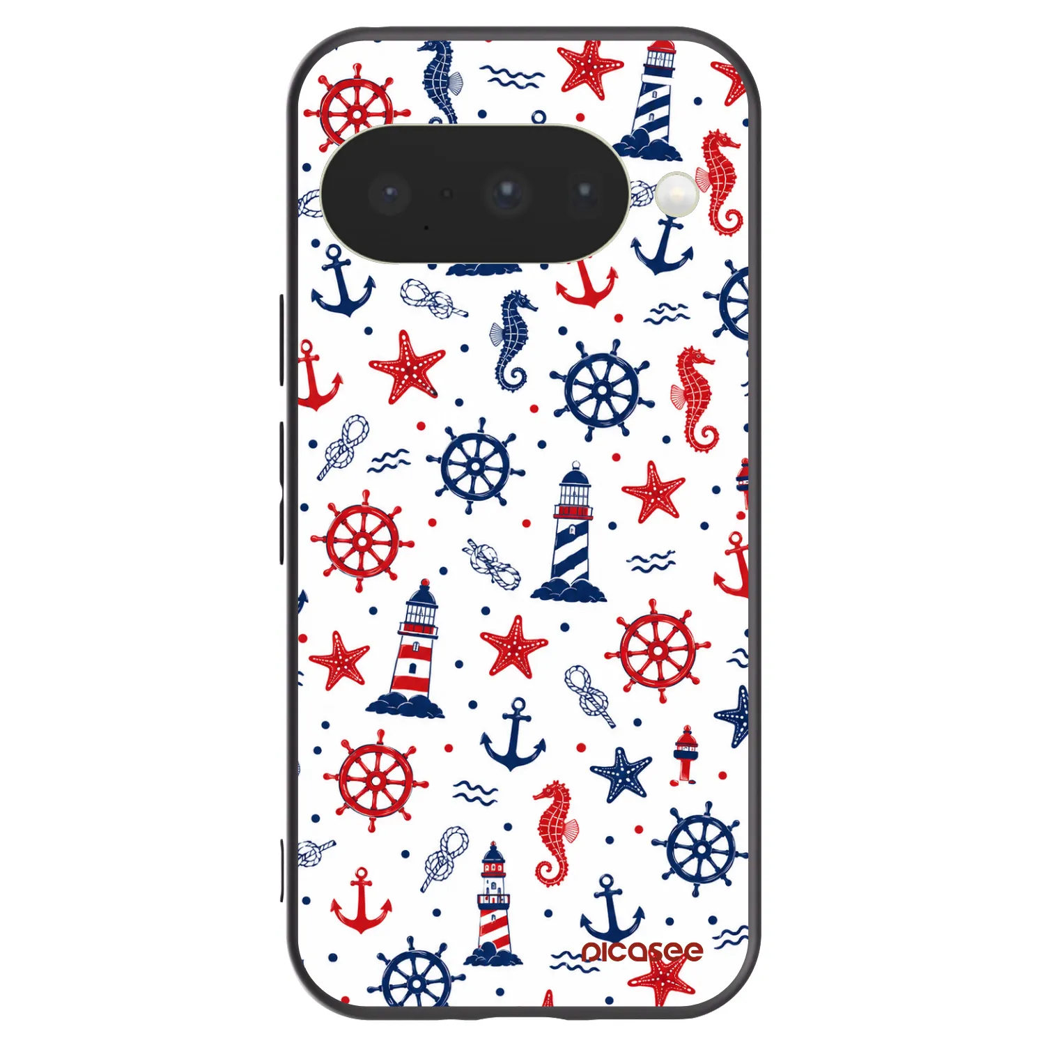 Picasee silikonowe czarne etui na Google Pixel 10 - Sailor Vibes