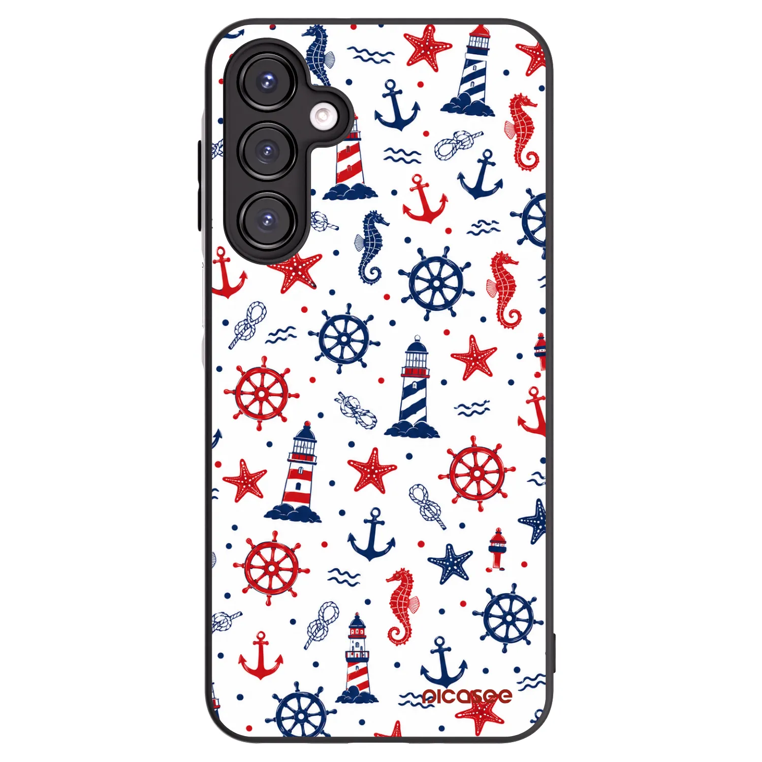 Picasee silikonowe czarne etui na Samsung Galaxy A16 4G - Sailor Vibes