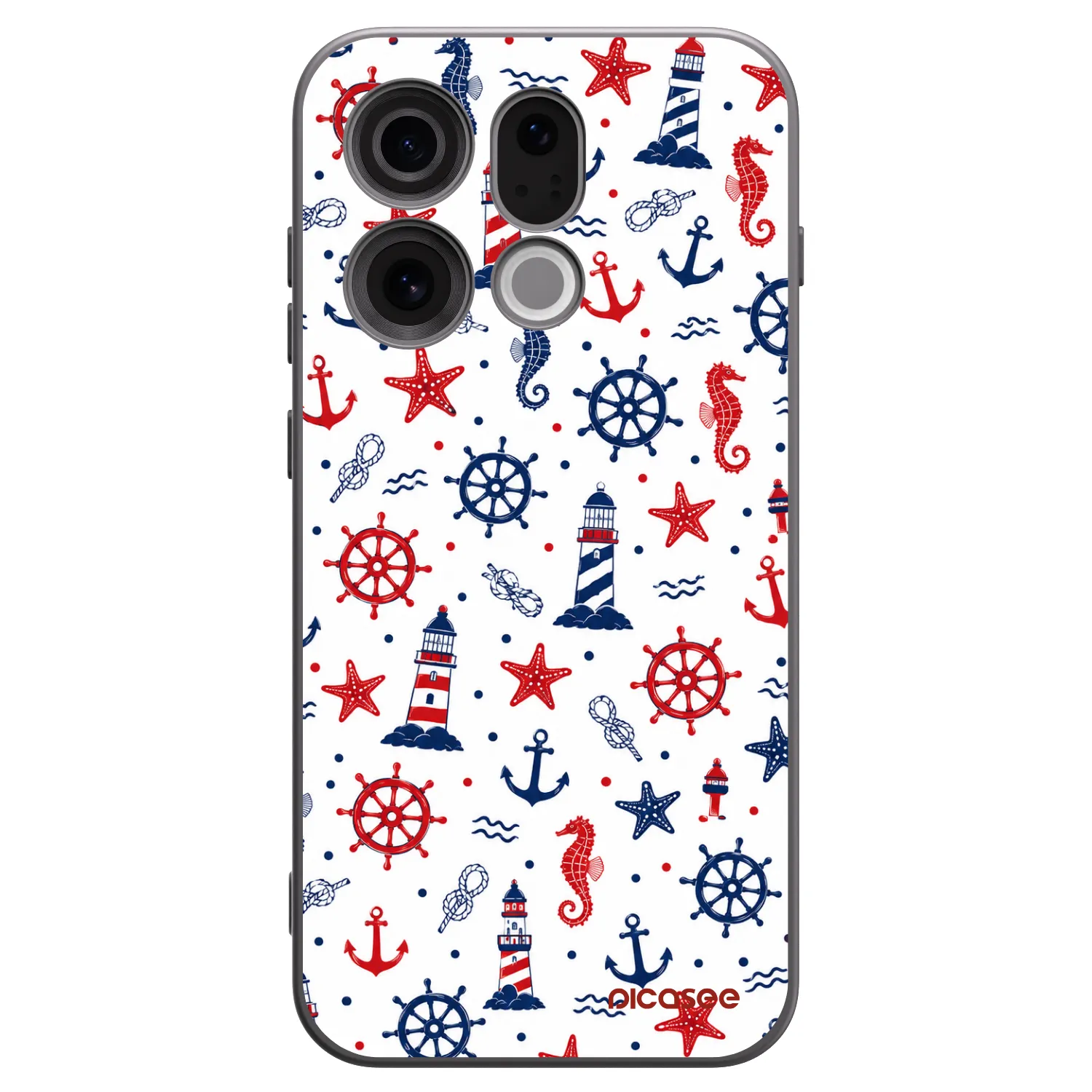 Picasee silikonowe czarne etui na OPPO Find X9 - Sailor Vibes