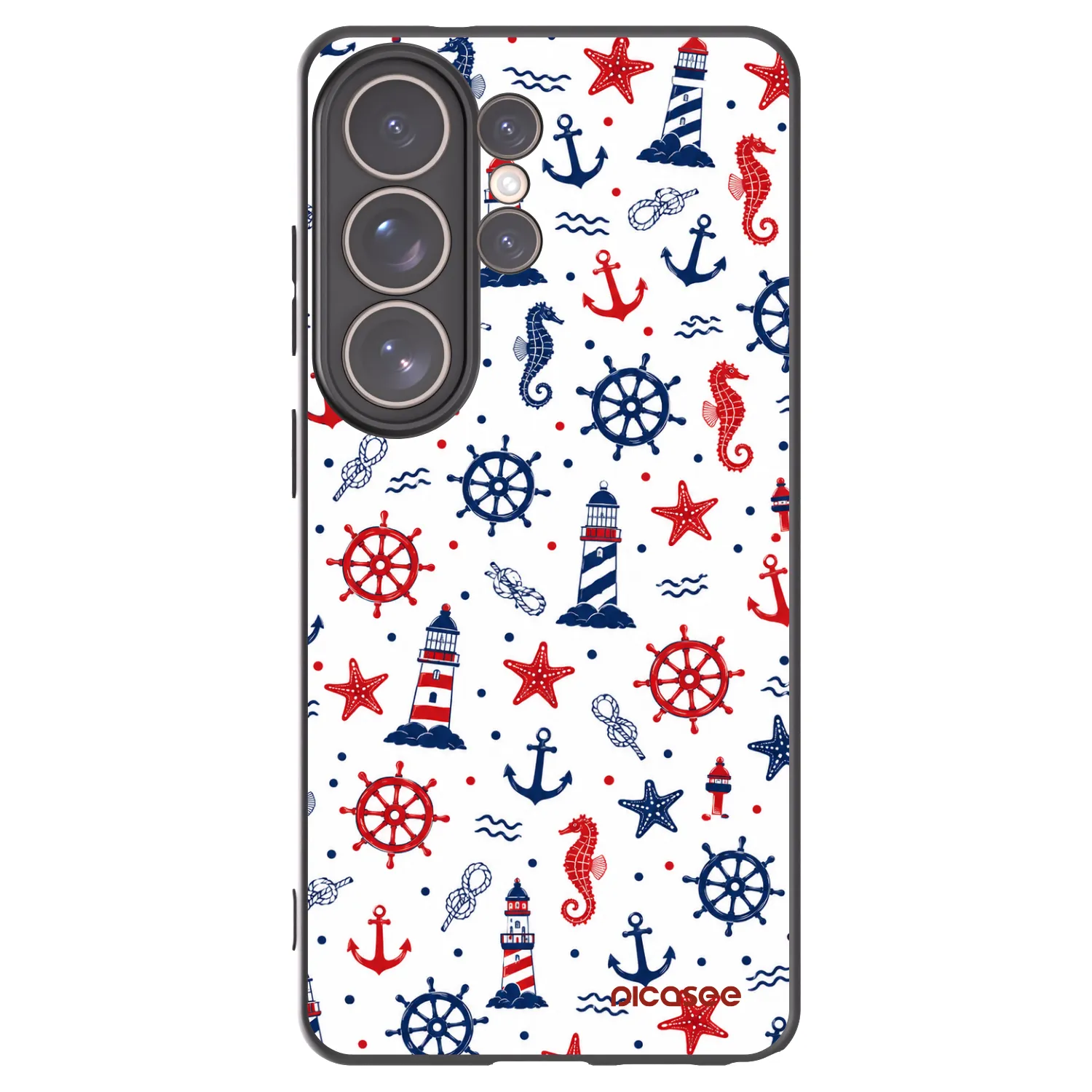 Picasee silikonowe czarne etui na Samsung Galaxy S26 Ultra - Sailor Vibes