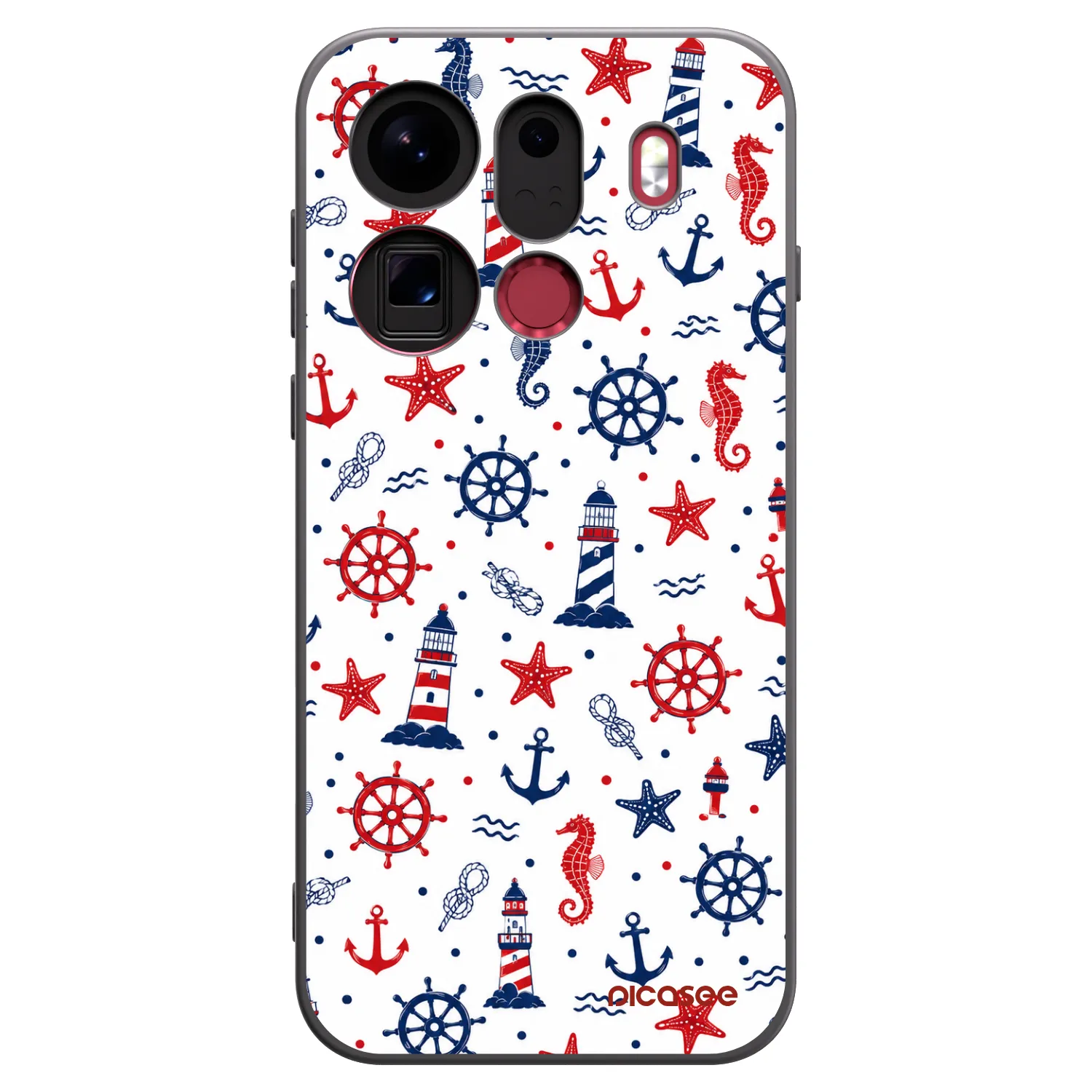 Picasee silikonowe czarne etui na OPPO Find X9 Pro - Sailor Vibes