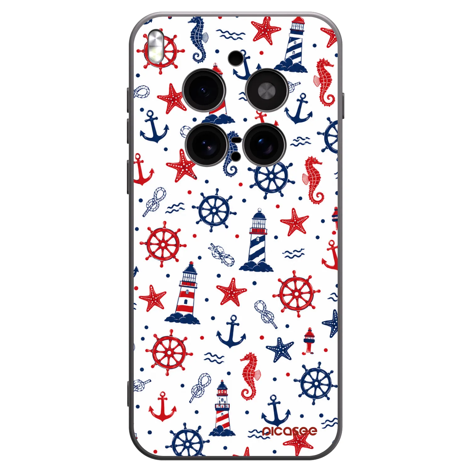 Picasee silikonowe czarne etui na Vivo X300 Pro - Sailor Vibes