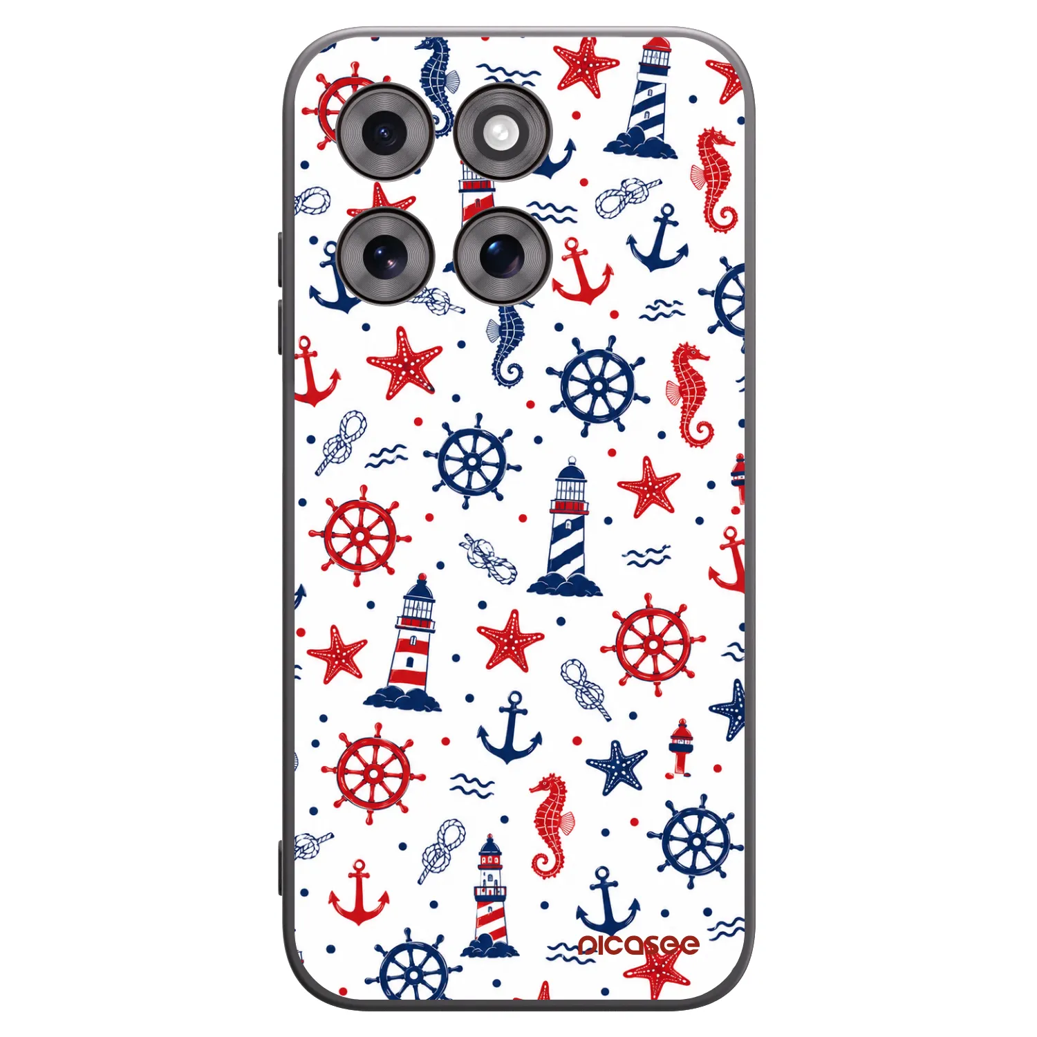 Picasee silikonowe czarne etui na Motorola Moto G77 - Sailor Vibes