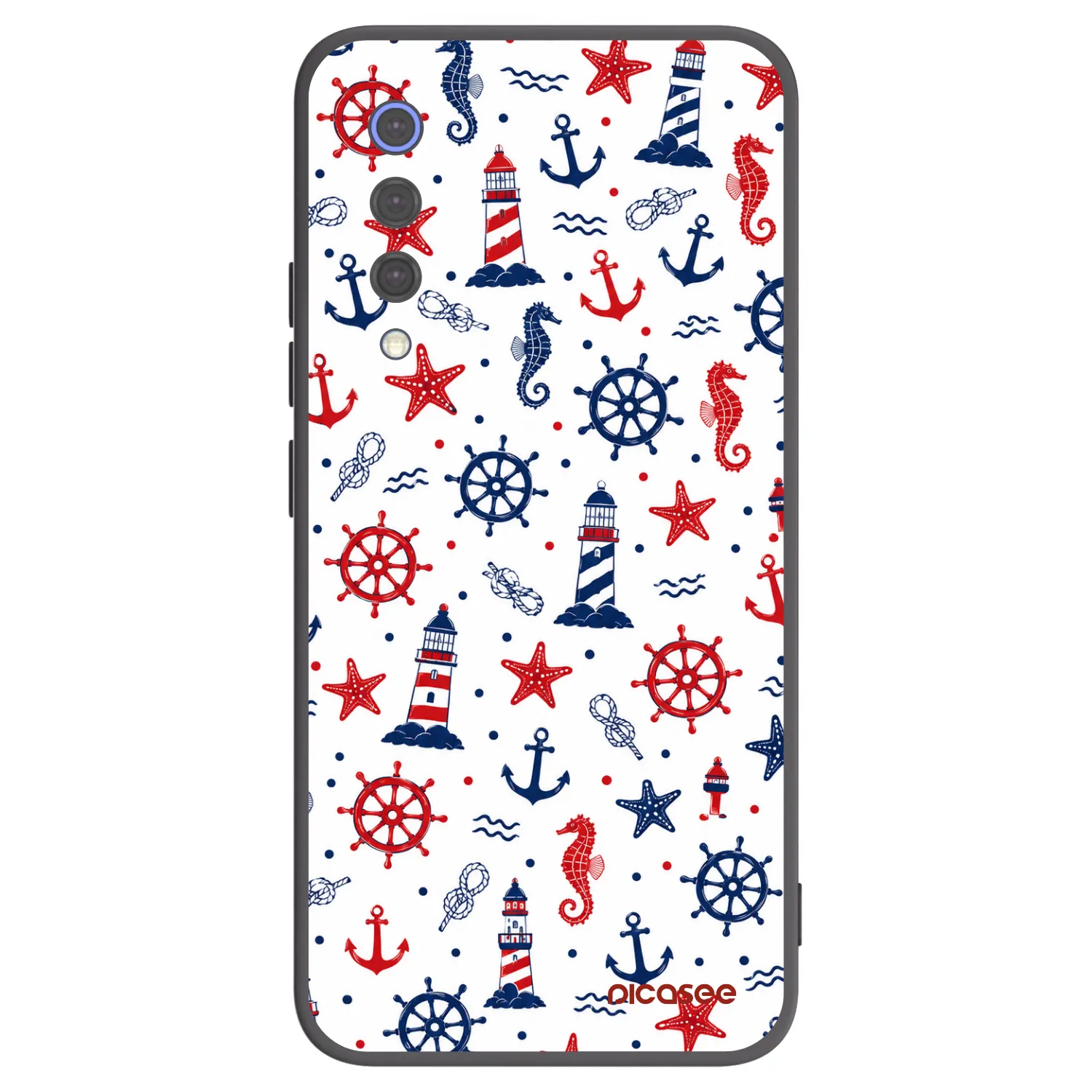 Picasee silikonowe czarne etui na Xiaomi Mi 9 SE - Sailor Vibes