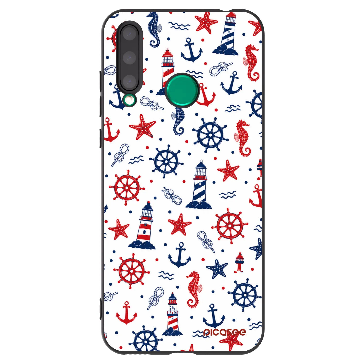 Picasee silikonowe czarne etui na Honor 20 Lite - Sailor Vibes