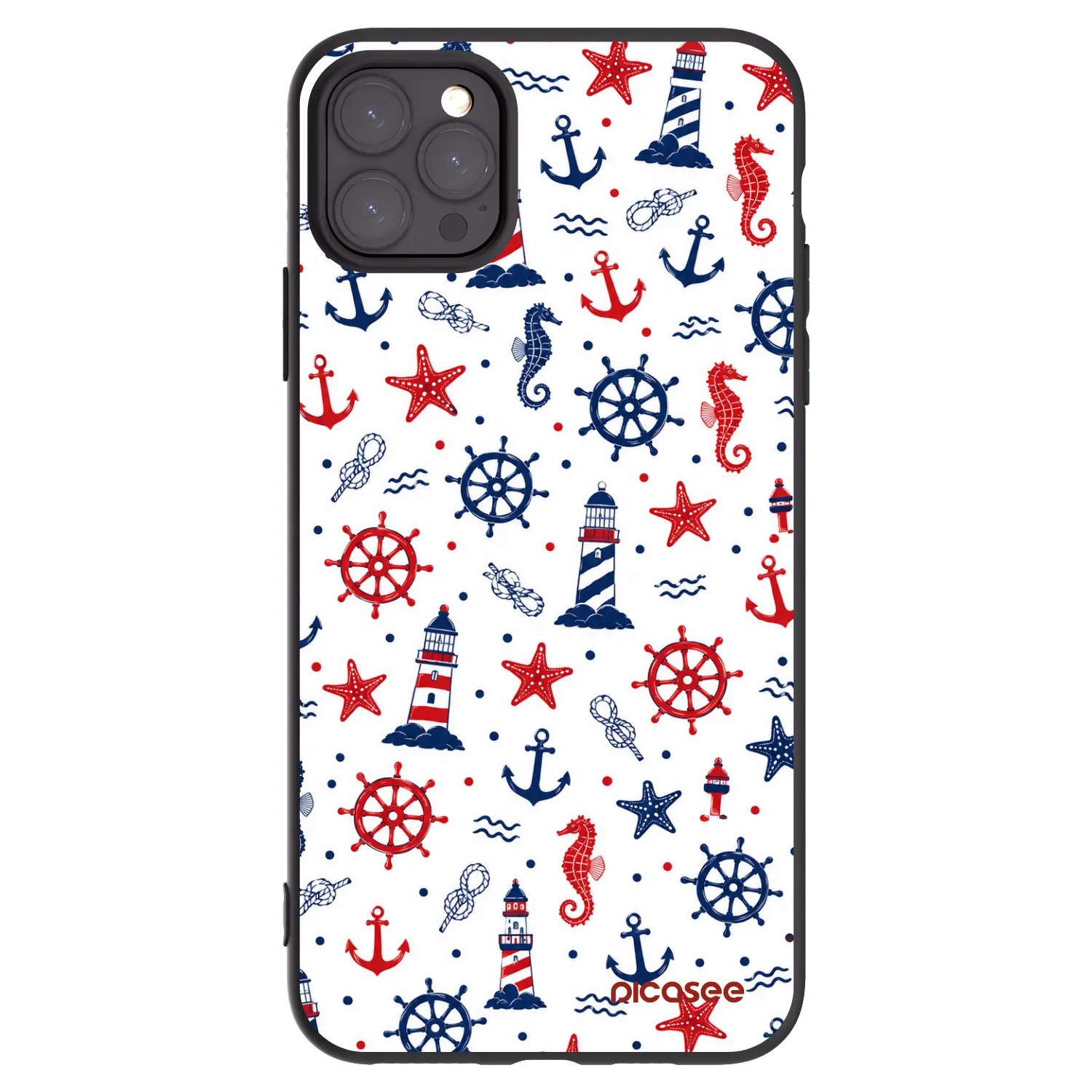Picasee silikonowe czarne etui na Apple iPhone 11 Pro Max - Sailor Vibes