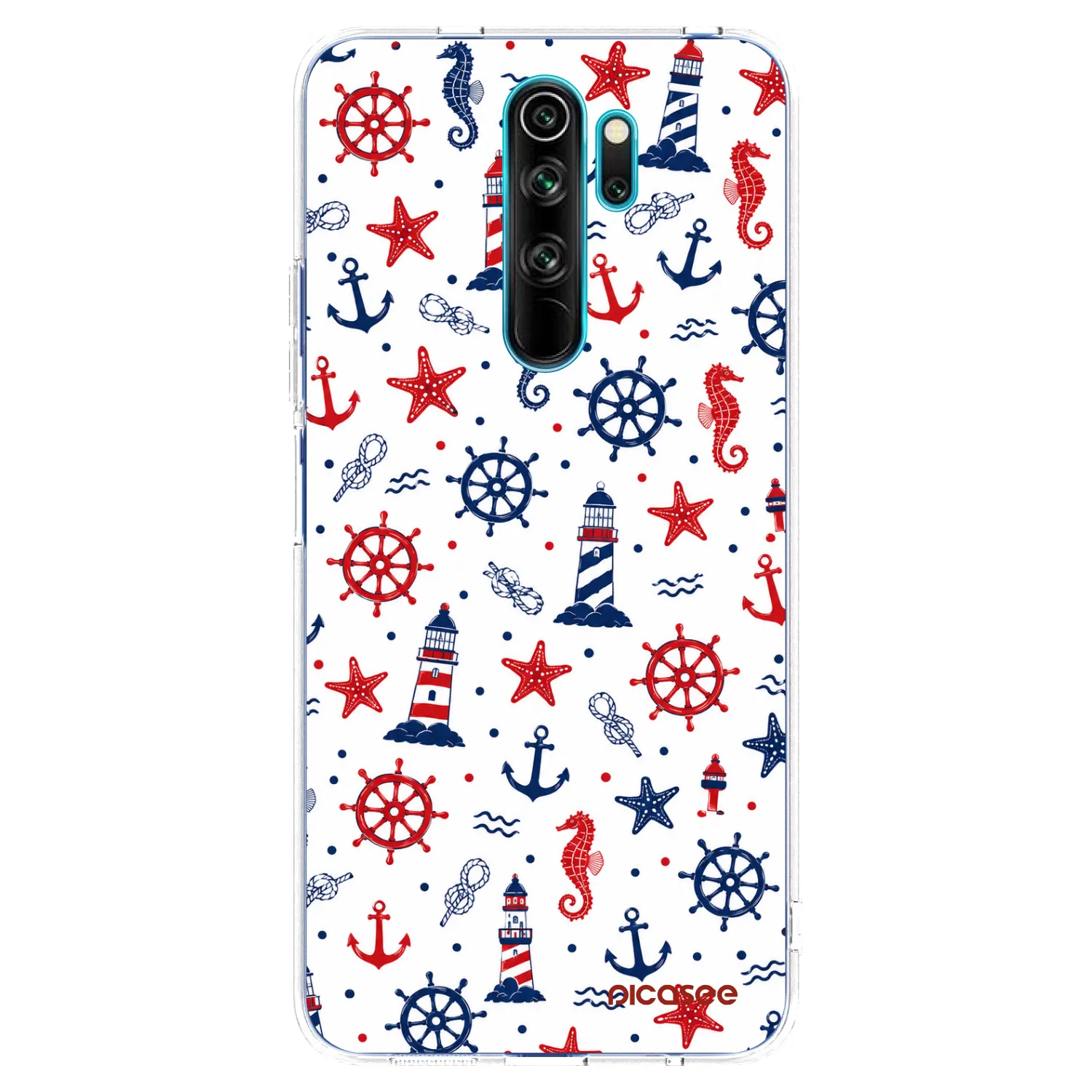 Picasee silikonowe przeźroczyste etui na Xiaomi Redmi Note 8 Pro - Sailor Vibes