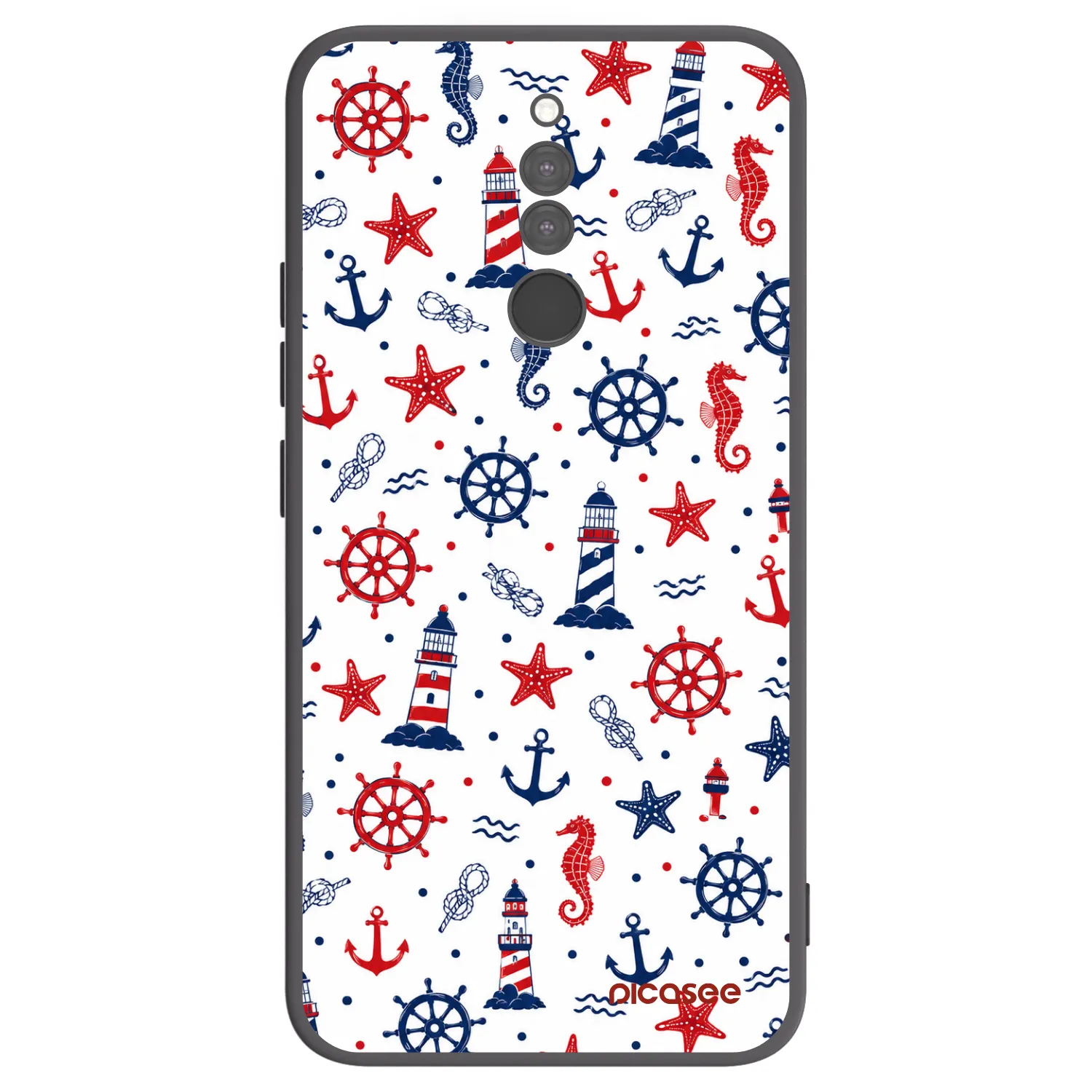 Picasee silikonowe czarne etui na Xiaomi Redmi 8 - Sailor Vibes