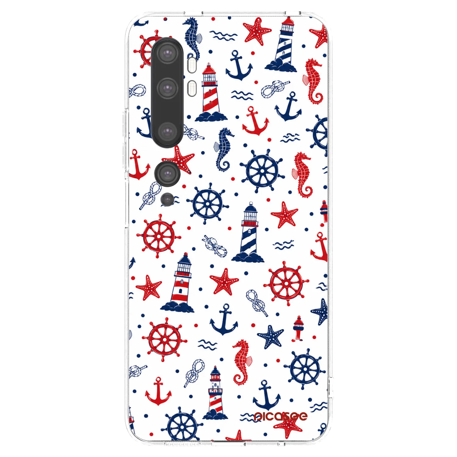 Picasee silikonowe przeźroczyste etui na Xiaomi Mi Note 10 (Pro) - Sailor Vibes