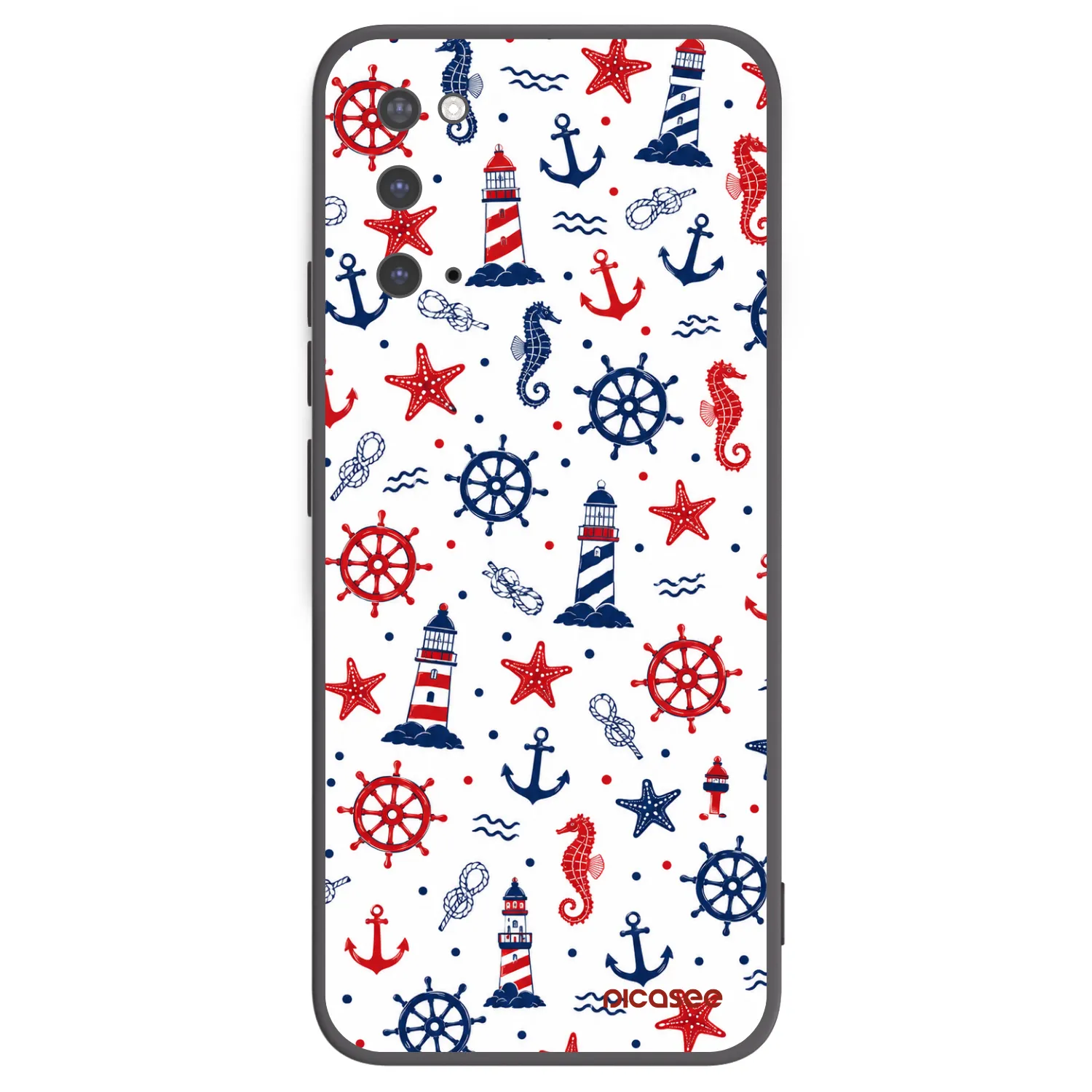 Picasee silikonowe czarne etui na Samsung Galaxy S20 G980F - Sailor Vibes