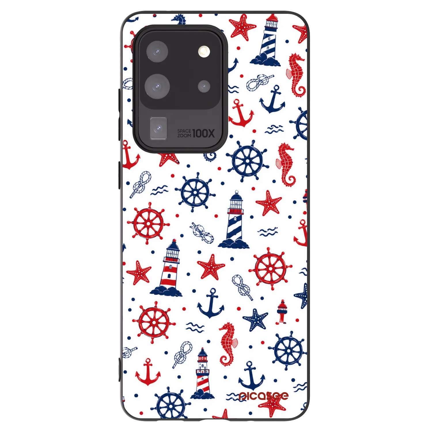 Picasee silikonowe czarne etui na Samsung Galaxy S20 Ultra 5G G988F - Sailor Vibes