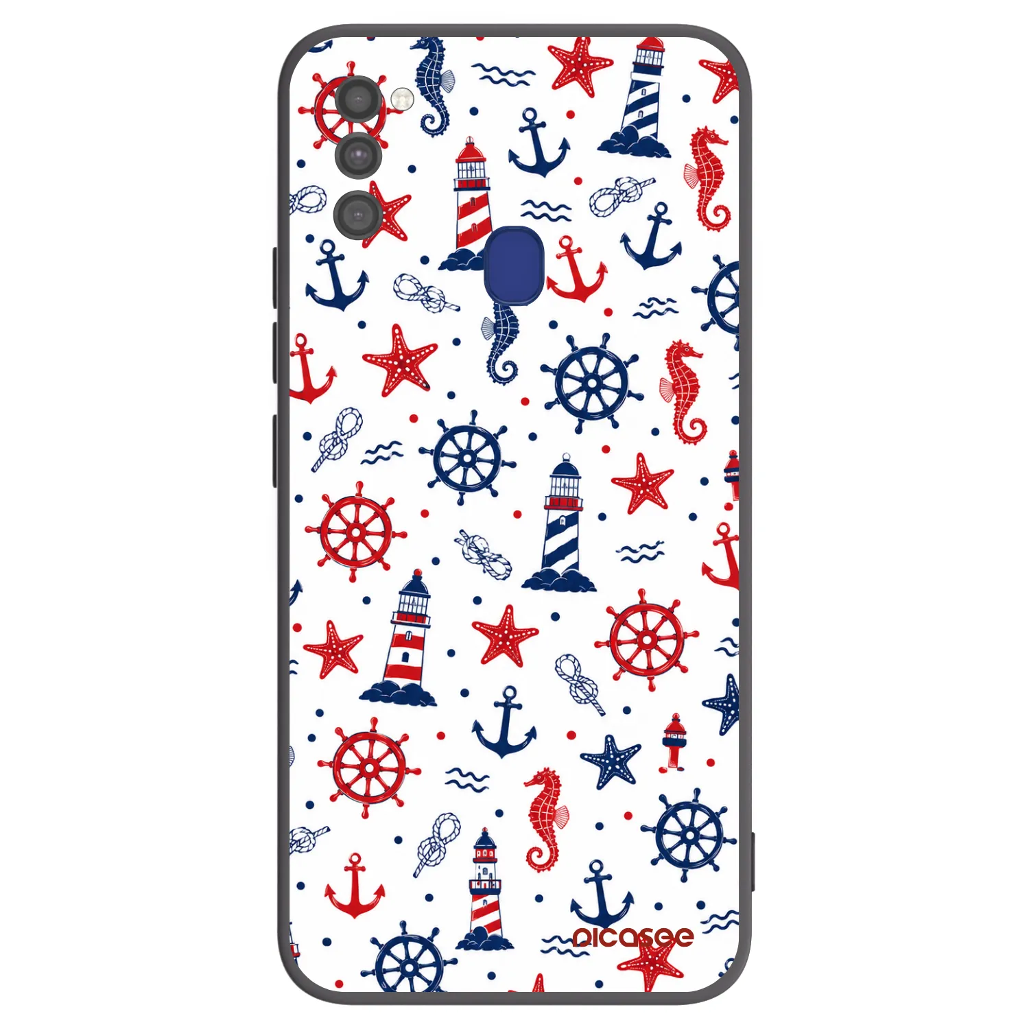 Picasee silikonowe czarne etui na Samsung Galaxy M21 M215F - Sailor Vibes