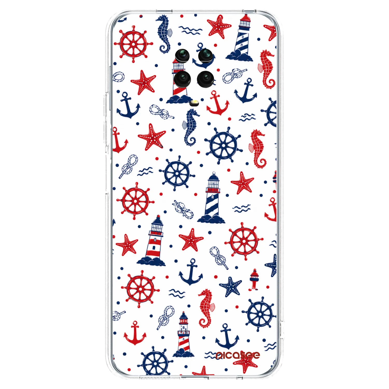 Picasee silikonowe przeźroczyste etui na Xiaomi Redmi Note 9S - Sailor Vibes