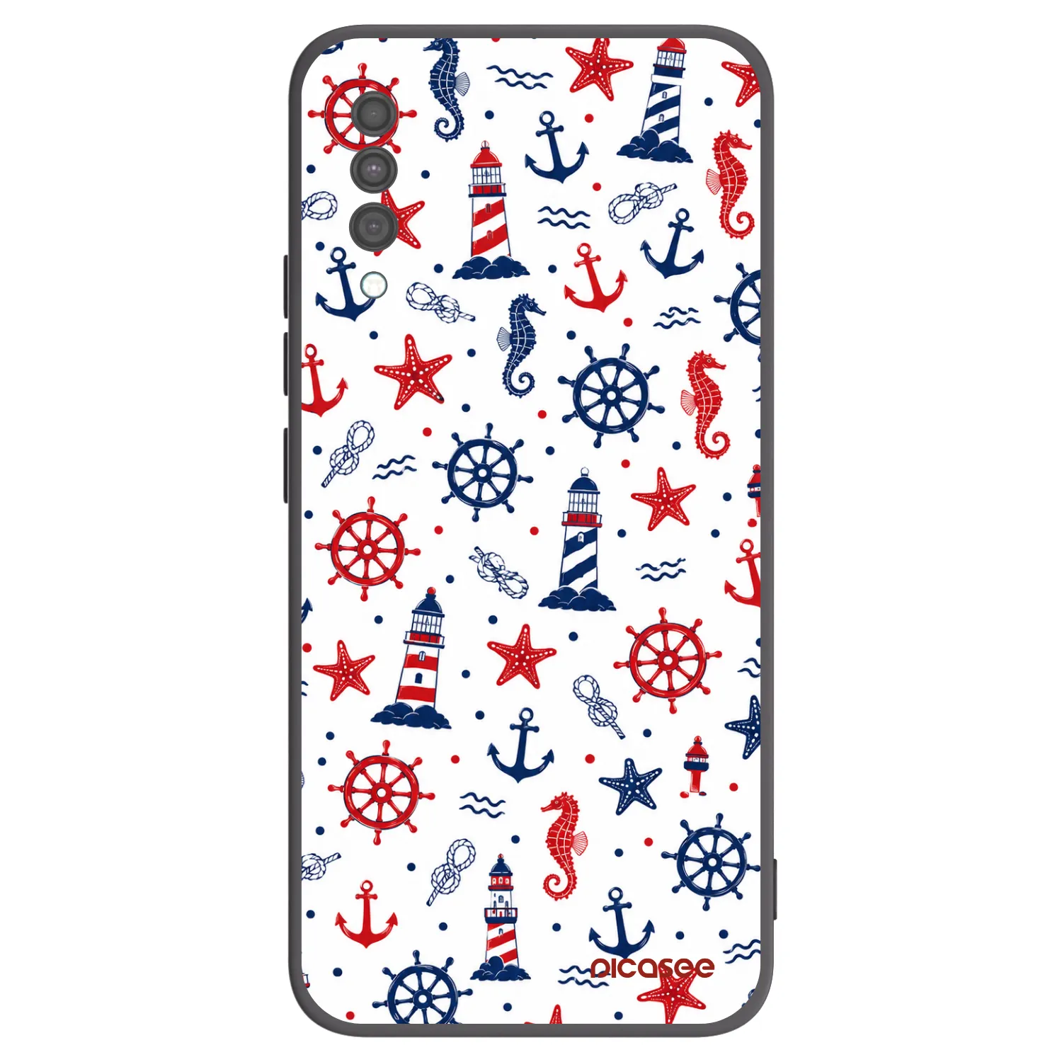 Picasee silikonowe czarne etui na Samsung Galaxy A30s A307F - Sailor Vibes
