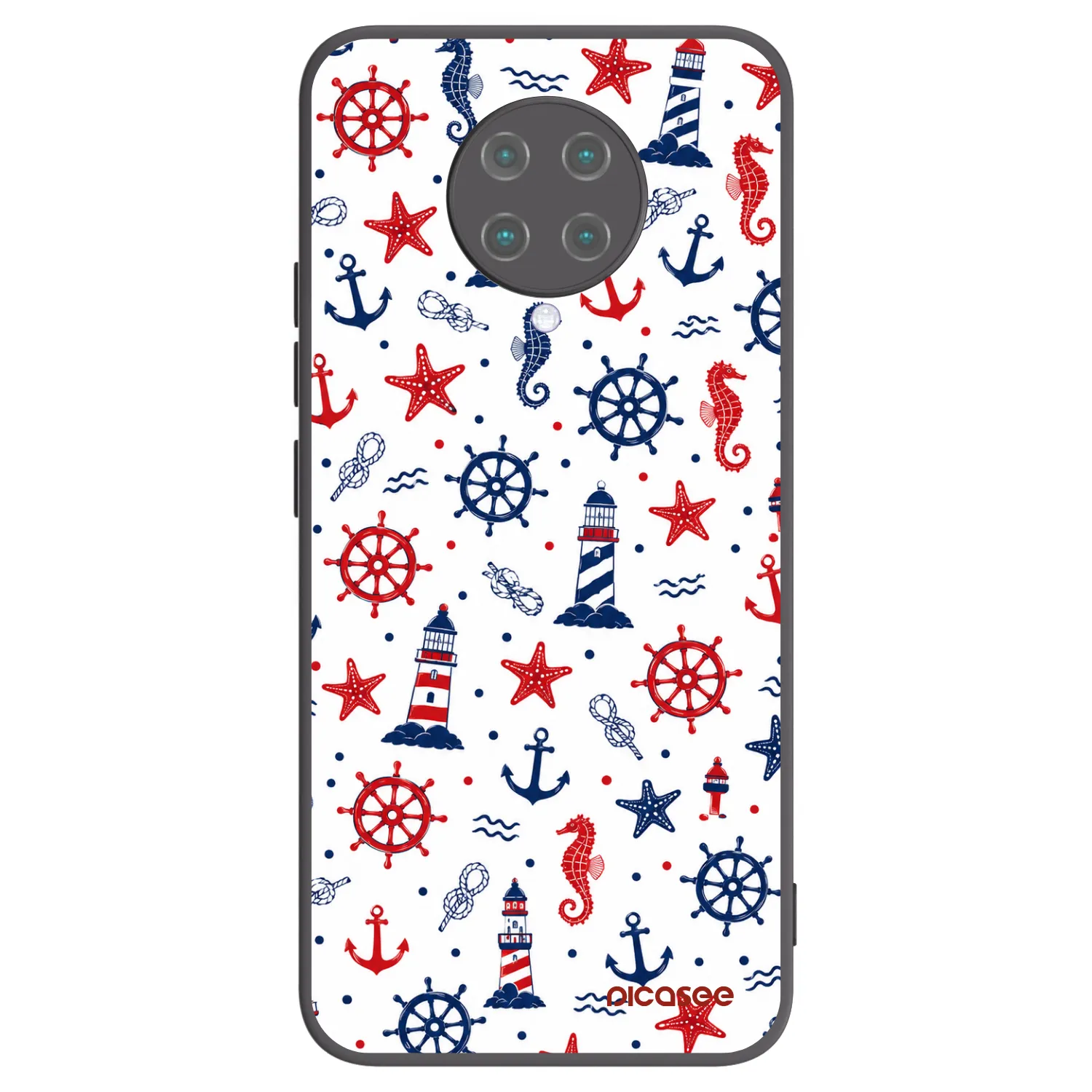 Picasee silikonowe czarne etui na Xiaomi Poco F2 Pro - Sailor Vibes