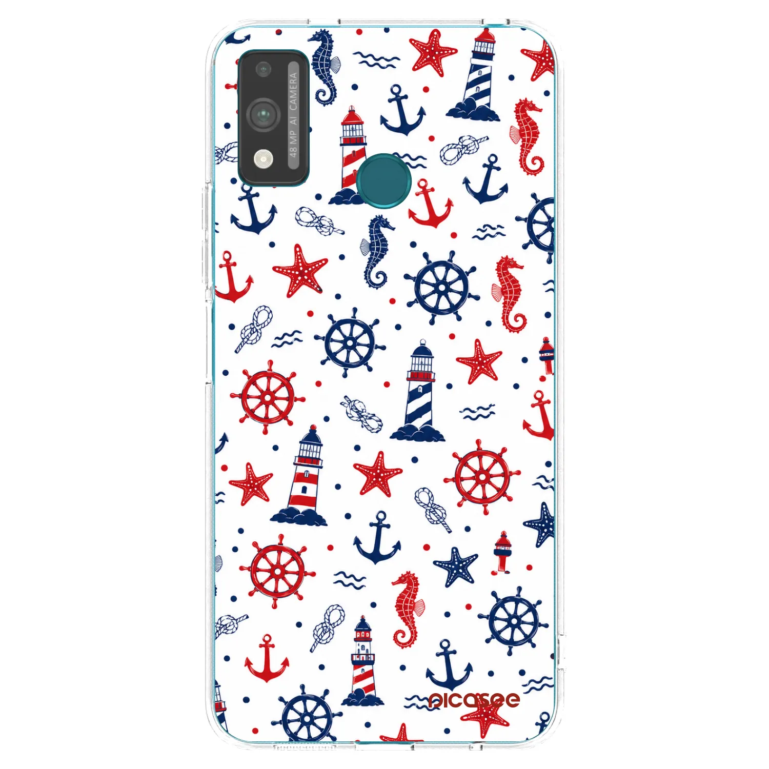 Picasee silikonowe przeźroczyste etui na Honor 9X Lite - Sailor Vibes