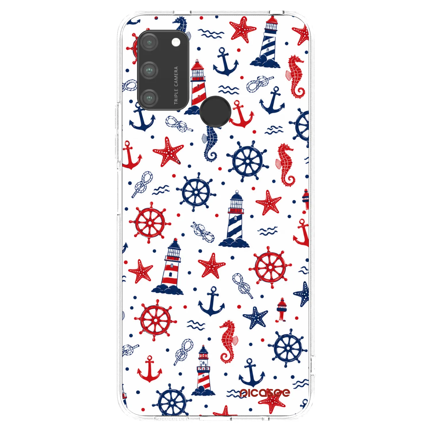 Picasee silikonowe przeźroczyste etui na Honor 9A - Sailor Vibes