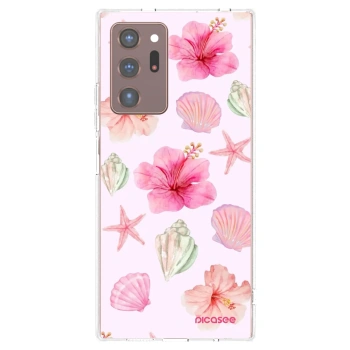 Picasee silikonowe przeźroczyste etui na Samsung Galaxy Note 20 Ultra - Blush Lagoon