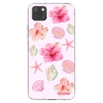 Picasee silikonowe przeźroczyste etui na Huawei Y5P - Blush Lagoon