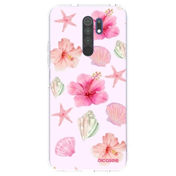 Picasee silikonowe przeźroczyste etui na Xiaomi Redmi 9 - Blush Lagoon
