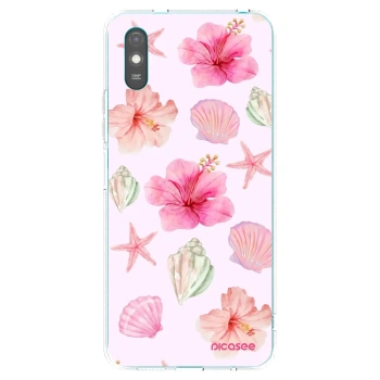 Picasee silikonowe przeźroczyste etui na Xiaomi Redmi 9A - Blush Lagoon