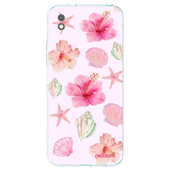 Picasee silikonowe czarne etui na Xiaomi Redmi 9A - Blush Lagoon