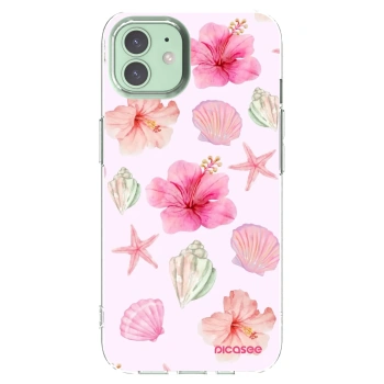 Picasee silikonowe przeźroczyste etui na Apple iPhone 12 Pro - Blush Lagoon