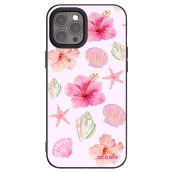 Picasee silikonowe czarne etui na Apple iPhone 12 Pro Max - Blush Lagoon