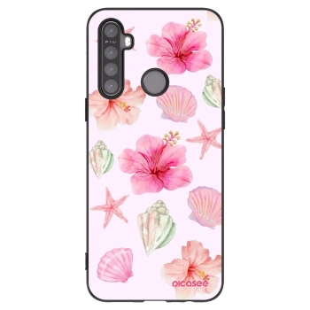 Picasee silikonowe czarne etui na Realme 5 - Blush Lagoon